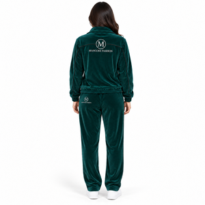 Veste de survêtement unisexe grande taille en velours doux uni, délavé à l'acide, 100 % polyester, respirante et écologique, avec fermeture éclair intégrale - Product Image 2