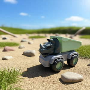 Camion Giocattolo Dinosauro 34.5x35x16cm a Frizione in Plastica per Bambini - Divertimento Assicurato Durante il Gioco - Product Image 3