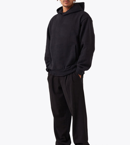 Nouveauté : Sweat à capuche oversize 100 % coton, design OEM, personnalisable, épais, pour homme, à prix réduit - Product Image 2