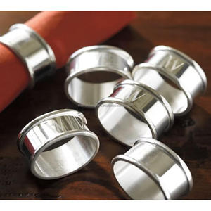 <b>Silver</b> Napkin <b>Rings</b> <b>Sets</b> Restaurant Supplies Tableware Serviette Napkin Holder Decorative Napkin <b>Ring</b> Event Tableware Decor Use - Product Image 1