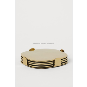 Sous-verre de bonne conception en aluminium argenté avec support pour la maison, l'hôtel et le restaurant - Product Image 4