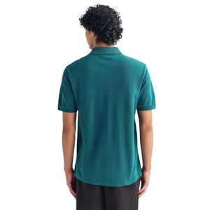 Mens <b>Classic</b> Fit Sea Green Short Sleeve Soft Comfortable Knitted 100% Cotton Solid Quick Dry for Shirt Embroidered OEM Service - Product Image 2