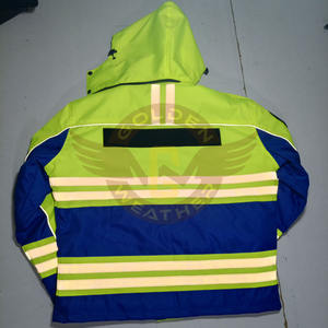 Chaqueta de Trabajo de Alta Visibilidad Personalizada, Reflectante, de Seguridad, de Poliéster, Impermeable, de Secado Rápido, Transpirable, con Capucha Extraíble, Ropa de Trabajo para Hombre - Product Image 4