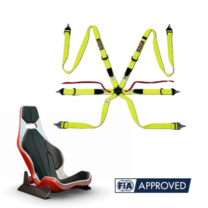 Cinturón Profesional de Automovilismo FIA 8853 2016 TBRACING, Fabricante, Venta al por Mayor, Cinta de Alta Tensión, Velcro Seguro y Cómodo - Product Image 1