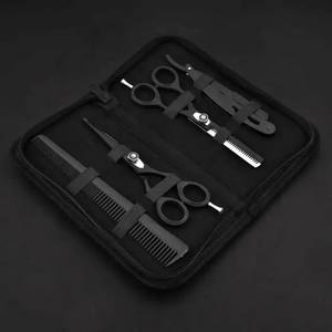 Juego de tijeras para cortar el pelo Tijeras para el pelo de peluquero Tijeras de afeitar para peluquero - Product Image 1