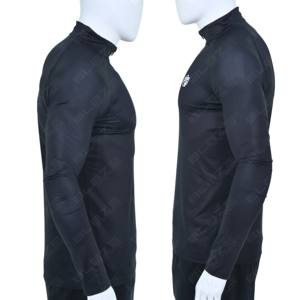 Camiseta Deportiva de Manga Larga para Hombre, Cuello Redondo, Secado Rápido, Transpirable, Cuello Alto con Cierre de 1/4, Estilo Simple para Deportes y Running - Product Image 6