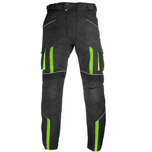 Pantalones de cuero para motocicleta de ajuste personalizado para hombre, tela elástica Cordura, a prueba de viento, transpirables, para invierno, carreras, seguridad, talla grande - Product Image 6