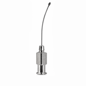 Polisseur de capsules pour embouts Olive 28 mm, Brosse d'échantillonnage ORL, Manche métallique long, Connecteur hexagonal, Instrument chirurgical - Product Image 1
