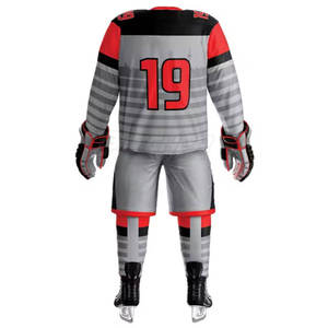 Conjunto de Uniforme de Hockey sobre Hielo Ecológico de Alto Rendimiento, Tejido Transpirable, Jersey y Pantalones Ligeros, Ajuste Ajustable, para Entrenamiento y Partido - Product Image 3