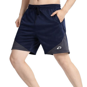 Shorts de sport athlétiques pour hommes, bicolores, avec logo personnalisé, respirants, pour la course à pied et l'entraînement, légers, vêtements de sport décontractés - Product Image 5