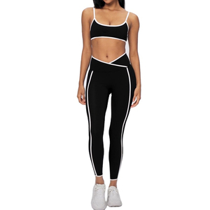 Conjunto de ropa deportiva para mujer, sujetador deportivo y leggings elásticos para yoga, fitness, gimnasio, ejercicio, correr y sesiones de entrenamiento. - Product Image 6