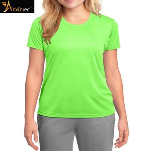 Camisetas de Poliéster para Mujer, Estilo Urbano, Cuello Redondo, Anti-Pilling, Anti-Arrugas, Secado Rápido, Ecológicas, Transpirables, Camiseta de Verano para Mujer - Product Image 3