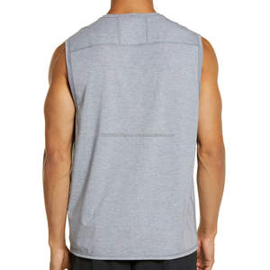 Débardeur sans manches pour homme de qualité supérieure, grande taille, décontracté, respirant 3D, séchage rapide, couleur unie, pour l'été, le sport en plein air - Product Image 2