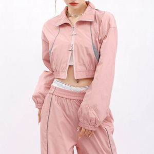 Vêtement de sport coupe-vent pour femme, best-seller, avec bandes réfléchissantes - Product Image 2