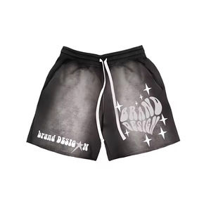 Pantalones Cortos Deportivos para Hombre, Cintura Alta con Cordón, Diseño Personalizado, 100% Algodón, Tejido Transpirable - Product Image 3