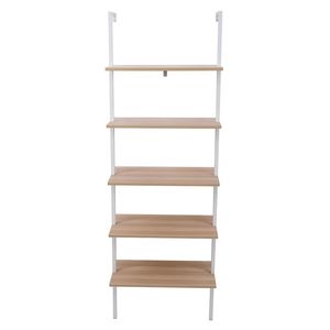 Libreria a Scala Moderna Industriale a 5 Ripiani in Legno con Struttura in Metallo - Product Image 4