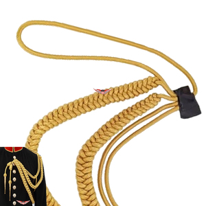 German Dress Golden <b>Braided</b> Aiguillette Shoulder Aiguillette Golden Metallic Aiguillette Shoulder <b>Cord</b> Traditional <b>Braided</b> - Product Image 3