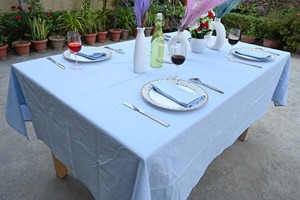 Durable <b>Square</b> Solid Table Cloth Washable Table Cover Eco Friendly Table Cloth Cotton At Bulk Price - Product Image 4