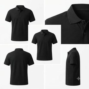 เสื้อเชิ้ตธุรกิจผู้ชายสำหรับฤดูร้อน ผ้าถักผสมคอตตอนและโพลีเอสเตอร์ แขนสั้น กันยับ สีพื้น ปักโลโก้ตามสั่ง รับผลิตแบบ OEM ขายส่ง - Product Image 4