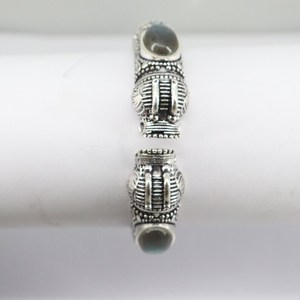 Handmade Labradorite <b>Bangle</b> Adjustable 925 Sterling <b>Silver</b> <b>Bracelet</b> Gemstone Jewelry Gift For Women Elegant Design - Product Image 2