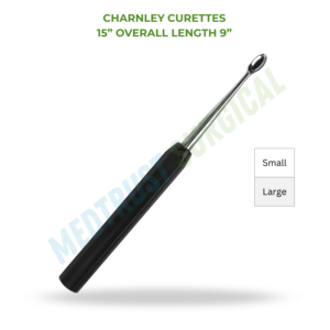 Charnley Curettes 15 Inch Neurosurgical Instrument Bone Curette Spine Surgery Surgical Tool - Product Image 2