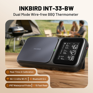 Inkbird Yeni Model INT-33-BW Çift Modlu WIFI 5G Bluetooth 5.4 Bağlantılı IP67 Su Geçirmez Prob Barbekü Termometresi - Product Image 2