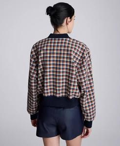 Bomber corto a scacchi da donna | Kenneth Cole - Product Image 5