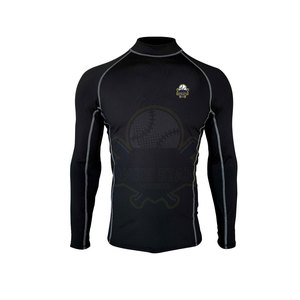 Camiseta Deportiva de Compresión de Manga Larga para Hombre, Impresión por Transferencia de Calor, Ecológica, Transpirable, de Secado Rápido, Spandex y Poliéster - Product Image 1