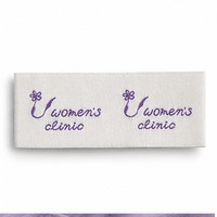 Étiquettes tissées personnalisées pour femmes avec texte, étiquettes à coudre pour vêtements et habillement