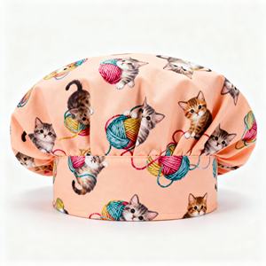 Nuevo Gorro de Enfermera de Alta Calidad con Diseño Floral, Sanitario, con Banda Absorbente de Sudor y Estampado de Dibujos Animados - Product Image 3