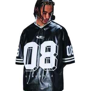 Chaqueta de Cuero Genuino de Alta Calidad para Motociclistas, Estilo Béisbol, Cuello Alto, Logotipo Frontal, Secado Rápido, Transpirable y Ecológica - Product Image 3