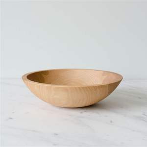 Tazón para Servir Hecho a Mano de Madera de Acacia - Tazón Redondo Grande de Madera Natural para Ensaladas, Frutas, Pasta y Palomitas, Vajilla Ecológica - Product Image 6