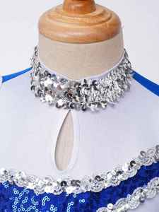 Nuevo Vestido de Baile Estilo Cheerleading para Niñas, Ropa para Actuaciones en Escenario, Fiestas y Espectáculos, Uniformes de Animadoras - Product Image 4