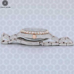 Reloj de Lujo Charm_Jewells para Mujer con Incrustaciones de Diamantes, Caja Tonneau, Acero Inoxidable, Analógico, Cuarzo, Cierre Plegable, 38mm - Product Image 4