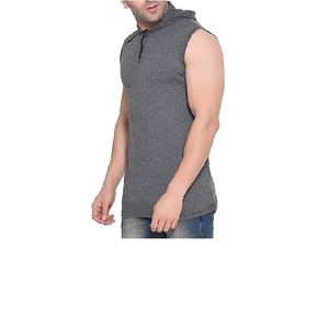 <b>Men's</b> Sleeveless Hoodie Fitness Cotton Activities Running Gym Training Sleeveless <b>Pullover</b> <b>Men</b> Sleeveless Hoodies - Product Image 2