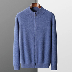 Pull à col rond ample et confortable pour homme, 100% coton, manches longues, coupe ajustée, pour l'hiver - Product Image 6