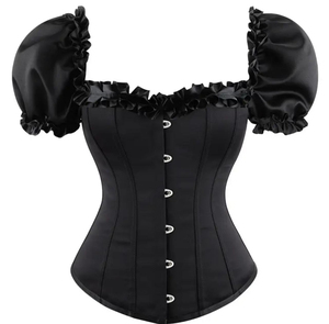 Premium Quality Eco-Friendly Firm Control Women's Floral <b>Corset</b> Breathable Lace-up Design Custom Logo Available Wholesale - Product Image 1