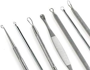 Extractor de Puntos Negros y Espinillas de Acero Inoxidable Natural, Herramienta 2 en 1, Chapado en Oro, para Eliminar Acné - Product Image 4