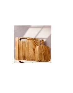 Planche à découper en bois épaisse, faite à la main, pour la cuisine, la découpe de légumes, de fruits, de viande, de pain, durable et naturelle - Product Image 2