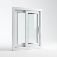 Fenêtre coulissante en PVC extrêmement résistante aux intempéries, insonorisée, avec cadre en vinyle, double vitrage isolant, fourniture pour entrepreneurs