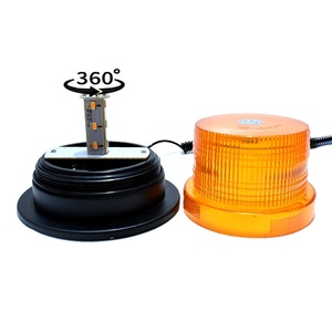 Feux de signalisation routière LED, feux d'avertissement ambre, 12-48 V, balise rotative R65, étanche, feux de signalisation de sécurité ambre, balise clignotante - Product Image 1