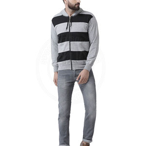 Sweats à capuche zippés en mélange de coton, confortables, avec fermeture éclair intégrale, pour un style quotidien. - Product Image 3