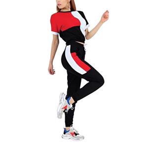 OEM Custom Women's Casual Cotton Fleece Half Zip-Up Tracksuit Suit Custom <b>Colour</b> Printing Women's Tracksuit <b>Sets</b> - Product Image 6