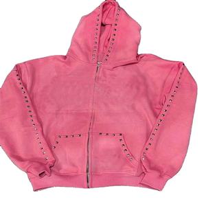 Sweat-shirt à capuche en coton mélangé de qualité supérieure, entièrement personnalisé, de style nouveau, pour hommes - Product Image 3