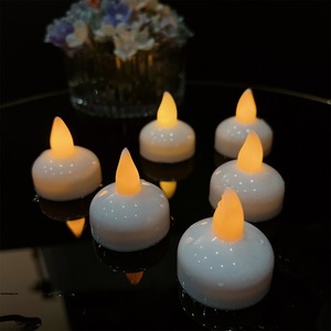 TOOWIN Led Floating Candle <b>Lights</b>, Waterproof Electronic Candles That <b>Light</b> Up When Wet, Suitable For Restaurant Decoration - Product Image 1