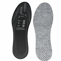 Semelles intérieures de sport confortables en feutre de latex noir et blanc poreux, haute élasticité, efficacité optimisée