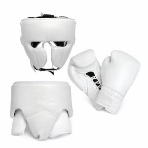 Ensembles de boxe de haute qualité, professionnels, complets, en cuir véritable, avec gants en cuir et protège-guêtres RL-BS_110 - Product Image 4