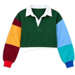 Fashion <b>Women</b> <b>Polo</b> <b>Shirt</b> Slim Fit Cropped <b>Polo</b> Tee Custom Streetwear Supplier <b>Polo</b> <b>Shirt</b> For Sale - Product Image 6