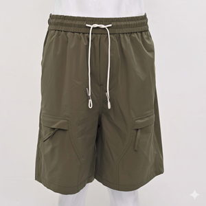 Pantalones cortos de satén personalizados de primera calidad, al mejor precio, los más demandados, con bolsillos con cremallera, para hombre y mujer, resistentes al viento y al agua. - Product Image 1