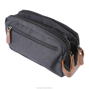 Custom Logo Portable Cosmetic <b>Bag</b> Cotton Nonwoven <b>Makeup</b> <b>Bag</b> with Zipper Fashion Travel Toiletry <b>Bags</b> Vietnam Manufacturer - Product Image 5